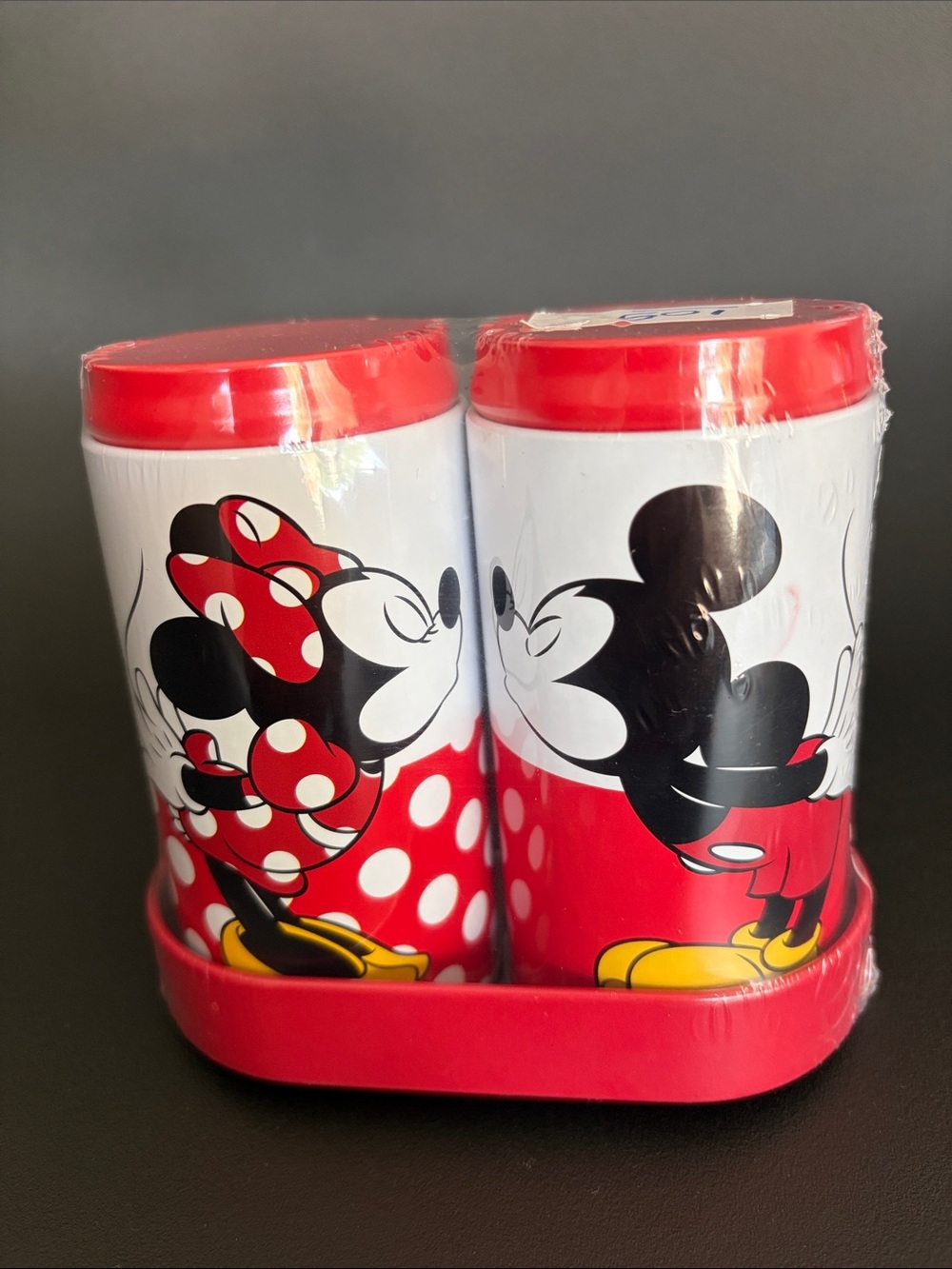 Mickey & Minnie Red Salt and Pepper Shaker Set